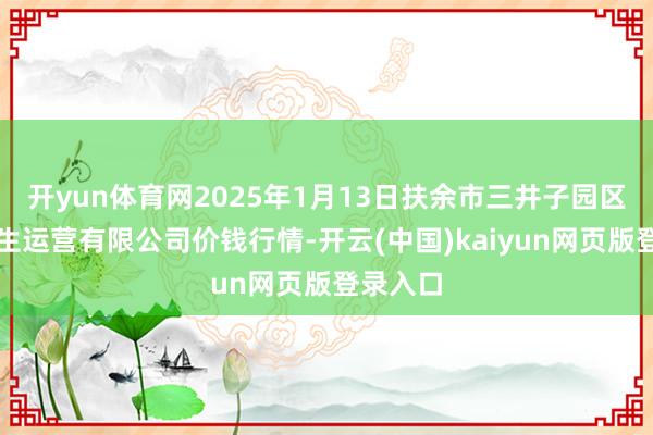 开yun体育网2025年1月13日扶余市三井子园区商场诞生运营有限公司价钱行情-开云(中国)kaiyun网页版登录入口